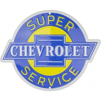 Plechová cedule CEDULE CHEVROLET SUPER SERVICE