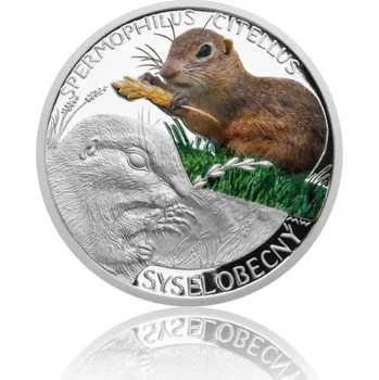 2014 - Stříbrná mince 1 NZD Sysel obecný kolorováno