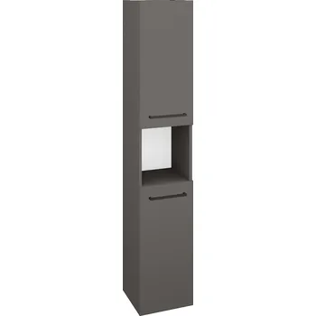 Koupelnový nábytek Dřevojas Vysoká skříň DOS SVD2O 35 - N06 Lava / Úchytka T06 / N06 Lava / Pravé