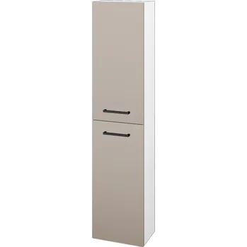 Koupelnový nábytek Dřevojas Vysoká skříň DOOR SV1D2 35 - N01 Bílá lesk / Úchytka T06 / N07 Stone / Levé