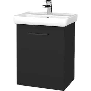 Koupelnový nábytek Dřevojas Koupelnová skříňka DOOR SZD 50 - N03 Graphite / Úchytka T06 / N03 Graphite / Levé