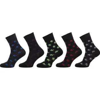 Dámské ponožky Dámské ponožky NOVIA | lycra HVĚZDIČKY 1085 Velikost: 25-27 ( 38-41 )