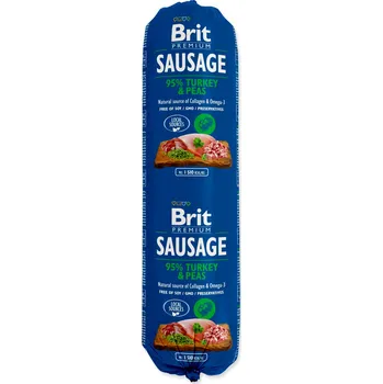 Pro psa Salám BRIT Premium Dog Krocan a hrášek 800g