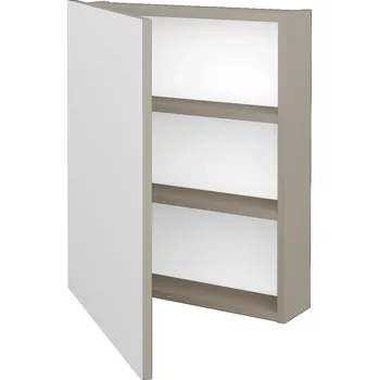 Koupelnový nábytek Dřevojas Jednodveřová galerka Q GA 60 - L04 Béžová vysoký lesk / Levé