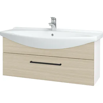Koupelnový nábytek Dřevojas Koupelnová skříňka TAKE IT SZZ 105 - N01 Bílá lesk / Úchytka T06 / D04 Dub