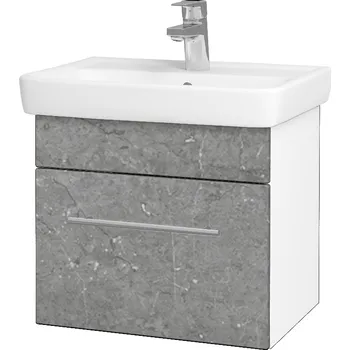 Koupelnový nábytek Dřevojas Koupelnová skříňka SOLO SZZ 50 - N01 Bílá lesk / Úchytka T02 / D20 Galaxy