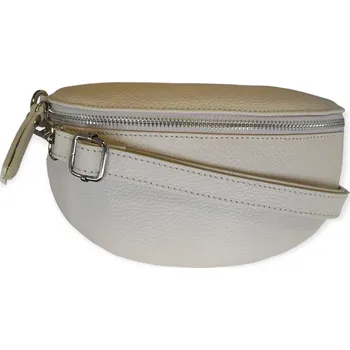 Ledvinka Vera Pelle kožená ledvinka světle béžová 7111 d37