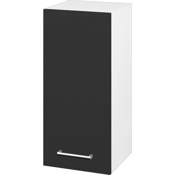 Koupelnový nábytek Dřevojas Horní skříňka SYD 35 - N01 Bílá lesk / Úchytka T03 / N03 Graphite / Pravé