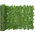 Balkónová zástěna se zelenými listy