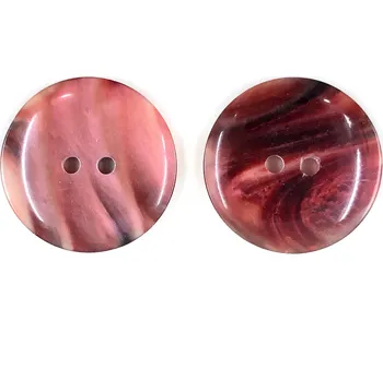 Knoflík GOM70, Knoflík, 25mm, bordó, žíhaný, 1ks