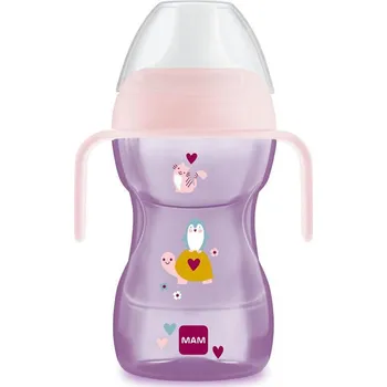 Mam Hrnek na učení 270 ml - Fun To Drink Cup 8m+ Růžový