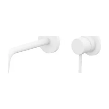 Vodovodní baterie Paffoni Light - Umyvadlová baterie pod omítku s tělesem, 2-otvorová instalace, bílá mat LIG105BO70