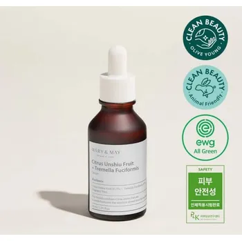 Pleťové sérum MARY&MAY - CITRUS UNSHIU + TREMELLA FUCIFORMIS SERUM - Pleťové sérum s citrusem Unshiu a houbou Tremella 30 ml