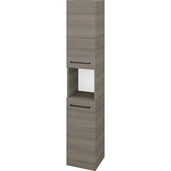 Koupelnový nábytek Dřevojas Vysoká skříň DOS SVD2O 35 - D03 Cafe / Úchytka T06 / D03 Cafe / Levé