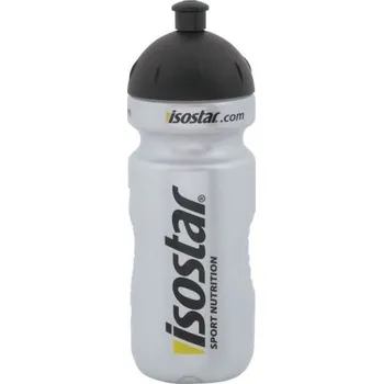 láhev ISOSTAR 0,65 l, výsuvný vršek, stříbrná