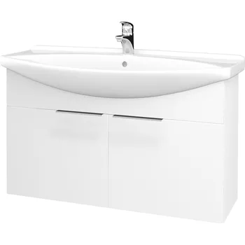 Koupelnový nábytek Dřevojas Koupelnová skříňka TAKE IT SZD2 105 - N01 Bílá lesk / Úchytka T05 / N01 Bílá lesk