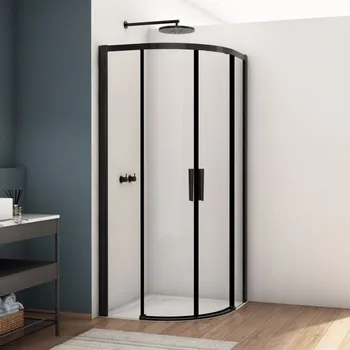 RONAL DIVERA Čtvrtkruh s dvoudílnými posuvnými dveřmi, rádius 550 mm D22SRB55SM20607