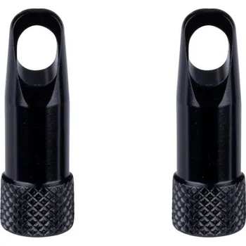 Komponent pro jízdní kolo FORCE čepičky galuskového ventilku s klíčem,hliník,črn