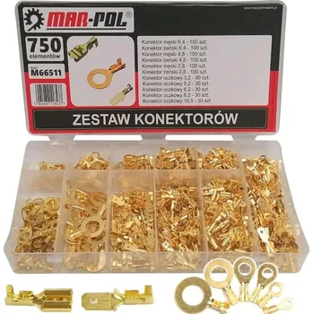 Elektrický konektor Elektro konektory 750 ks samec samice kulaté konektory