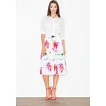 Krásná rozevlátá midi sukně M495 Velikost: XL, Barva (Varianta): Vzor 7