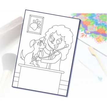 Radost v písku Šablona na pískování zvěrolékařka Varianta: A5 (148 x 210 mm)