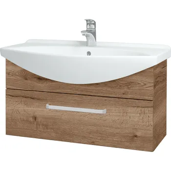 Koupelnový nábytek Dřevojas Koupelnová skříňka TAKE IT SZZ 85 - D21 Tobacco / Úchytka T01 / D21 Tobacco