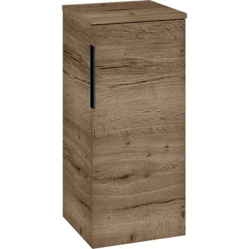 Koupelnový nábytek Dřevojas Nízká skříňka DOS SND 35 - D21 Tobacco / Úchytka T07 / D21 Tobacco / Pravé
