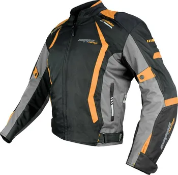 Moto bunda Cappa Racing Arezzo černá/oranžová XL