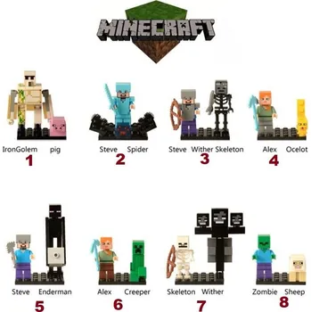 Počítačová hra Minecraft Blocks Bricks Lego figurka diorama varianta 4
