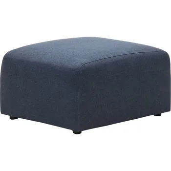 Taburet Tmavě modrá látková podnožka Kave Home Neom 75 x 65 cm