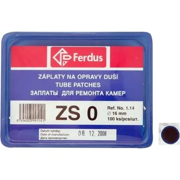 Cyklo nářadí FERDUS lepení-záplata ZS0 kulatá 16mm box 100ks