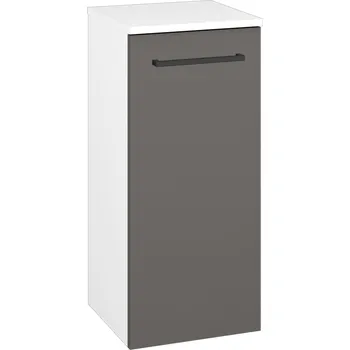 Koupelnový nábytek Dřevojas Nízká skříňka DOS SND 35 - N01 Bílá lesk / Úchytka T06 / N06 Lava / Pravé