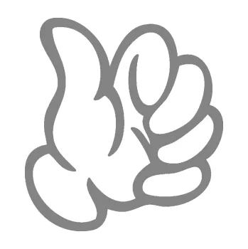 Samolepící dekorace Ruka 002 pravá palec nahoru (17 - šedá) SAMOLEPKA NA AUTO, NÁLEPKA, FÓLIE, POLEP, TUNING, VLASTNÍ TEXT, TISK, AUTOSAMOLEPKY.cz, POLEPY, OBRÁZEK, LOGO, 3D STICKERS