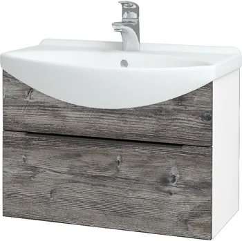 Koupelnový nábytek Dřevojas Koupelnová skříňka TAKE IT SZZ 65 - N01 Bílá lesk / Úchytka T07 / D10 Borovice Jackson