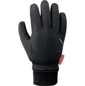 Cyklistické rukavice SHIMANO WINDSTOPPER THERMAL reflexní rukavice, černá, XL