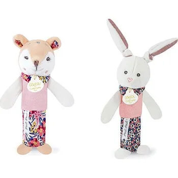 plyšák Doudou et Compagnie Paris Doudou Chrastítko pískací 17 cm 1 ks srnka