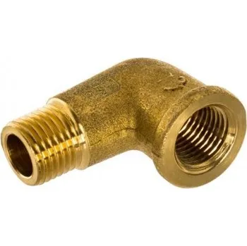 Fitinka Koleno 90° mosazné Gz. 1/4" Gw. 1/4" MZR 38920