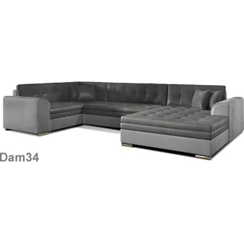 Obývací pokoj Eltap Rohová sedací souprava rozkládací Damario do U eltapmeb Barevné provedení soupravy Damario: Dam34 monolith97/monolith84