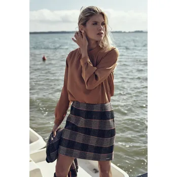 Dámská sukně Trapézová mini kostkovaná sukně M723 Velikost: L, Barva (Varianta): Vzor 118