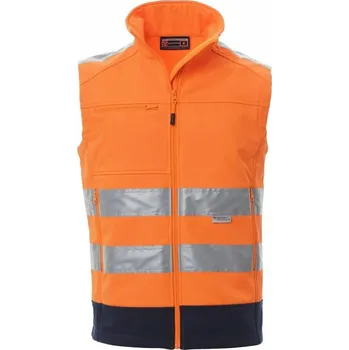 reflexní vesta PAYPER TRAFFIC HiVis softshell vesta HV oranžová - v. XXXL