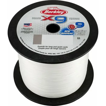 Berkley šňůra X9 0.10mm 9.0kg, crystal (Rybářská pletená šňůra z devíti vláken.)