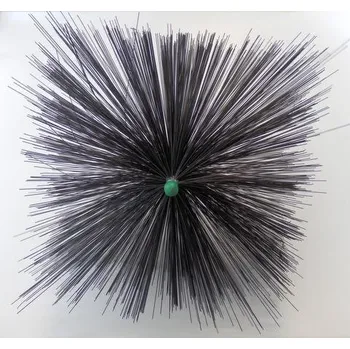Komínová štětka Komíny CZ Kartáč komínový rourový ČTVERCOVÝ 150x150mm drát 0,5mm M12