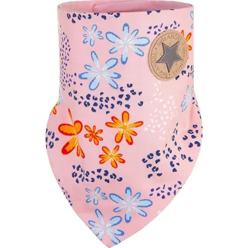 Nákrčník Little Angel Šátek na krk podšitý Outlast® - růžová kytky/růžová baby Velikost: UNI