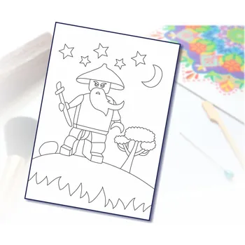 Radost v písku Šablona na pískování animák 8 Varianta: A4 (210 × 297 mm)