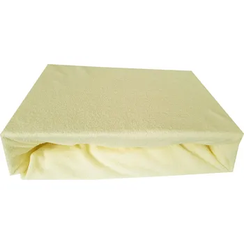 Prostěradlo Dewa Froté prostěradlo s gumičkou, rozměr 200 × 220, barva ecru - 08