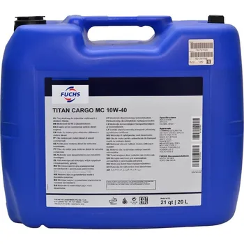 Motorový olej FUCHS Titan CARGO MC 10W-40, 20L motorový olej