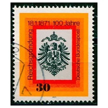 Poštovní známka (1971) MiNr. 658 - O - Německo - Století od založení Německé říše (1)