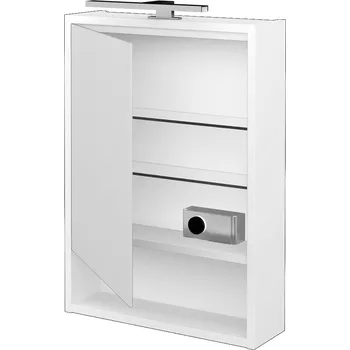 Koupelnový nábytek Dřevojas Jednodveřová galerka FOCUS GAOE 50 - N01 Bílá lesk / Levé