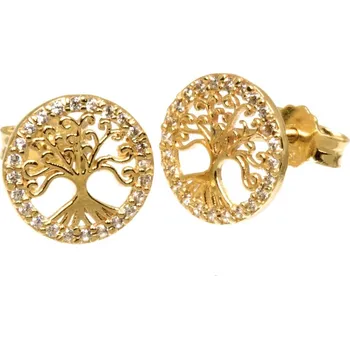 Náušnice ŠPERKY-NM, Zlaté dámské náušnice strom života 2852