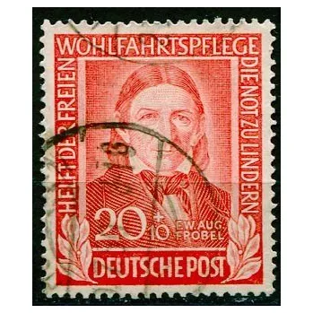 Poštovní známka (1949) MiNr. 119 - O - Německo - Friedrich Froebel (1782-1852), pedagog *